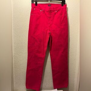 J. Crew high-rise slim demi-boot corduroy pant.size 28